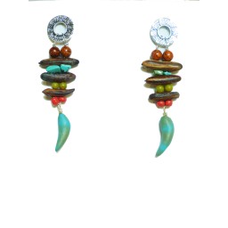 Boucles d'oreilles totem "Kuzola"