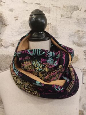 SNOOD 2 tours Mi-saison Noir