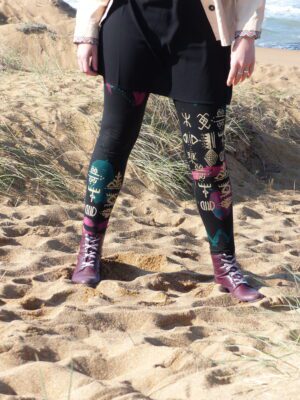 P1270430 Legging bordeaux canard or L