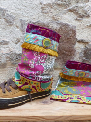 Guêtres antique fuchsia