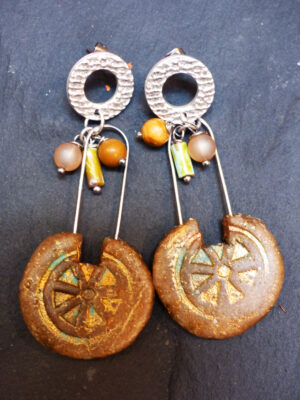 Boucles d'oreilles Sable Agrume