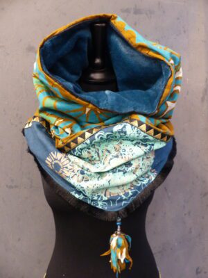 NOOD antique marron et bleu