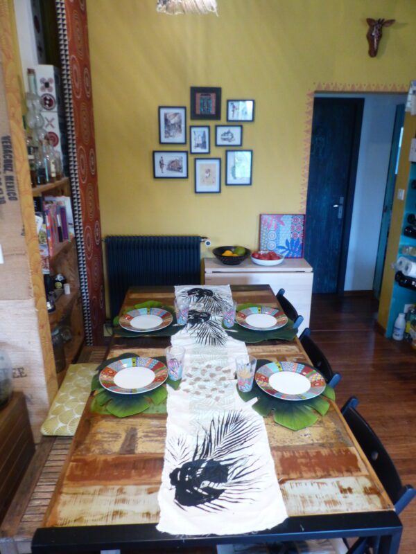 Chemin de table crème