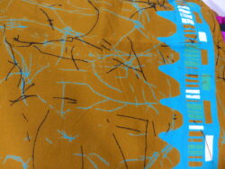 Antique marron et bleu