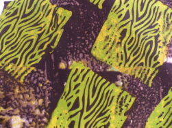 Tissu type wax zanzibarite vert