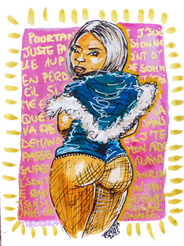 Portrait encadré THEODORA