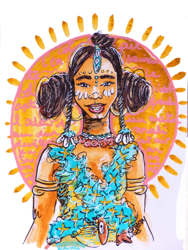 Portrait encadré FATOUMATA