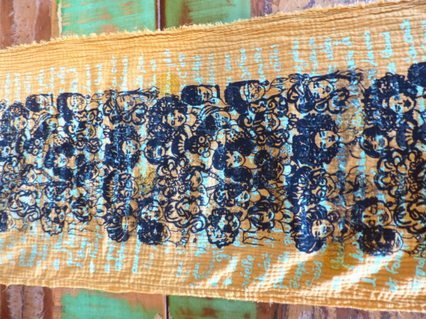 Chemin de table moutarde