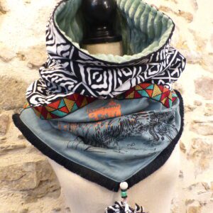 SNOOD antique noir et blanc les Sables