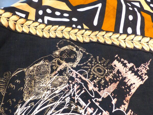 P1290992 SNOOD type Bogolan brun les Sables