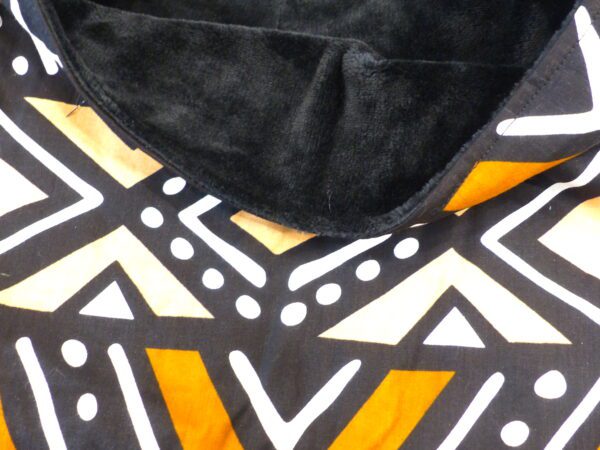 P1290994 SNOOD type Bogolan brun les Sables