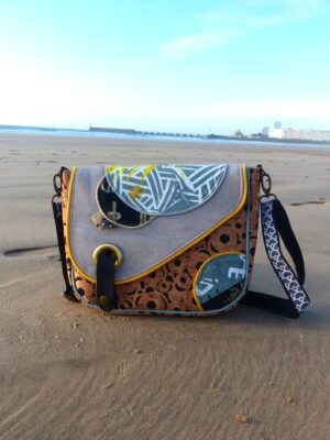 Sac besace sérigraphiée et liège