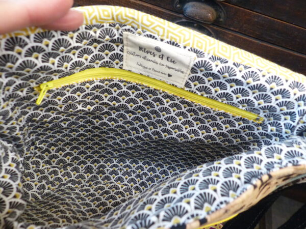 Sac besace sérigraphiée et liège