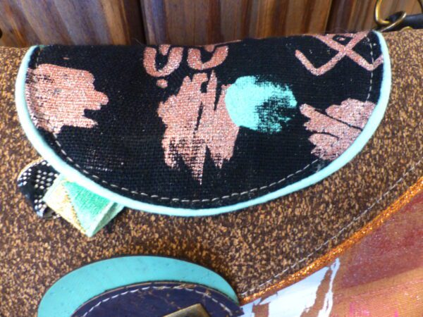 Sac pochette bandoulière sérigraphiée Birmanie