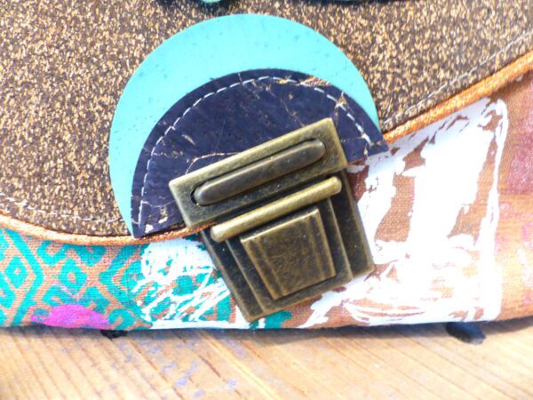 Sac pochette bandoulière sérigraphiée Birmanie