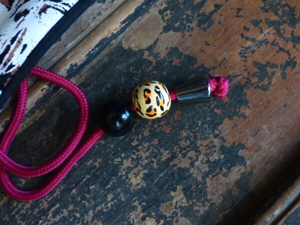 Pochette bouton Birmanie sérigraphiée et liège