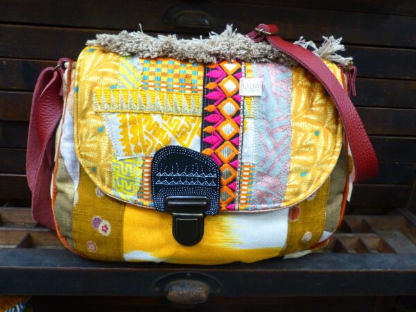 Sac besace Patchwork Grand modèle