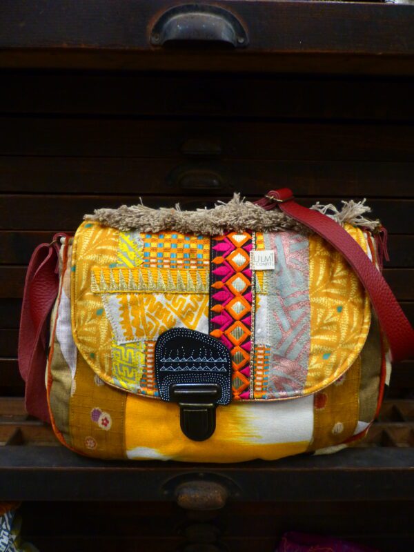 Sac besace Patchwork Grand modèle