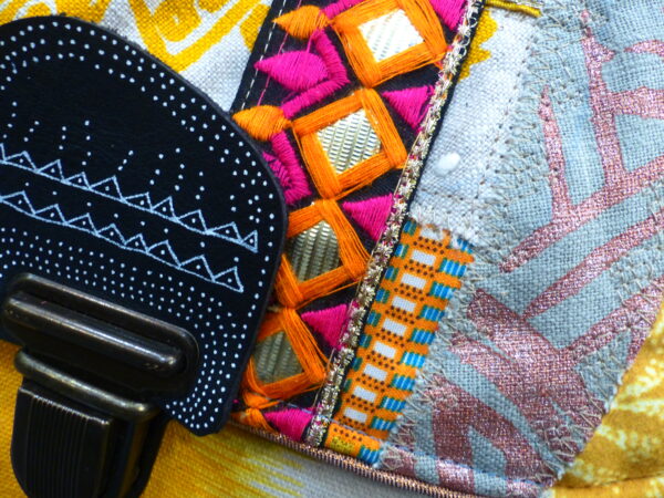 Sac besace Patchwork Grand modèle