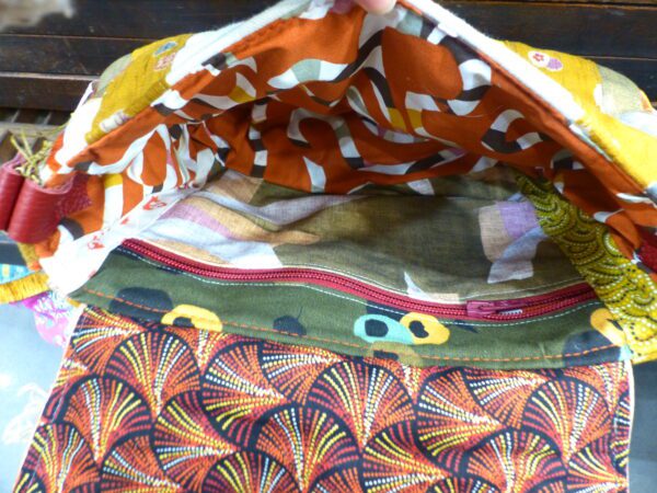 Sac besace Patchwork Grand modèle