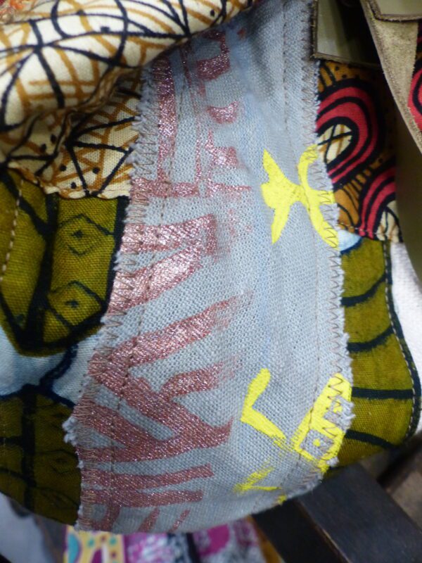 Sac seau patchwork brique