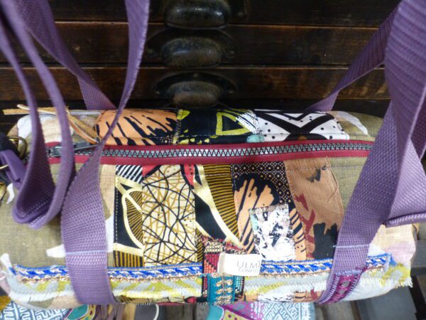 sac baluchon patchwork lilas