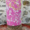 Lampe tube Femmes du Monde lin sérigraphié & carton recyclé