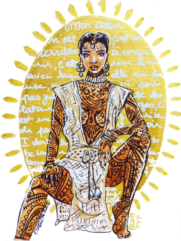 Lot de 4 cartes postales de personnalités inspirantes