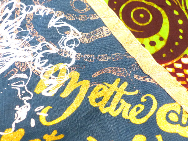 SNOOD psychédélique vert et bleu