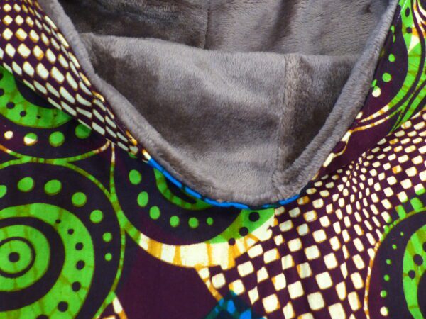 SNOOD psychédélique vert et bleu