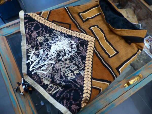 SNOOD Bogolan véritable brun noir