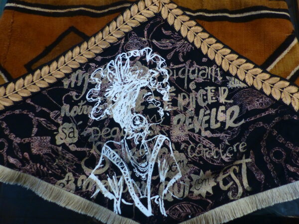 SNOOD Bogolan véritable brun noir