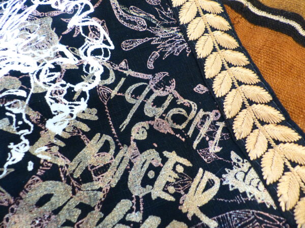 SNOOD Bogolan véritable brun noir