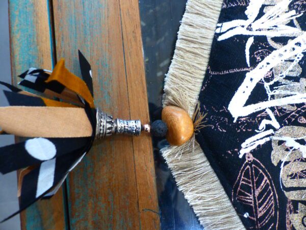 SNOOD Bogolan véritable brun noir