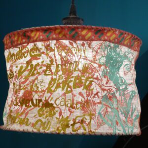 Abat-jour suspension profil corail épicé