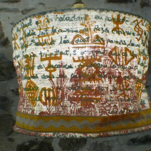 Abat-jour suspension Algérie corail orange kaki