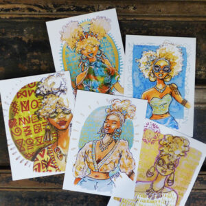 Lot de 5 cartes postales