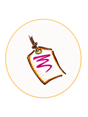 Abat-jour suspension Machu Picchu vert rose orange