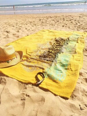 Drap de plage sérigraphié