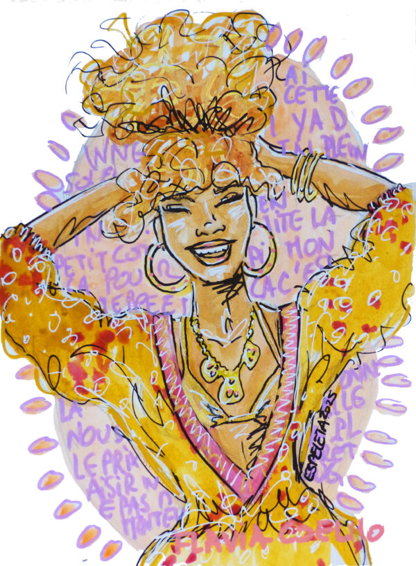 Lot de 4 cartes postales de personnalités inspirantes