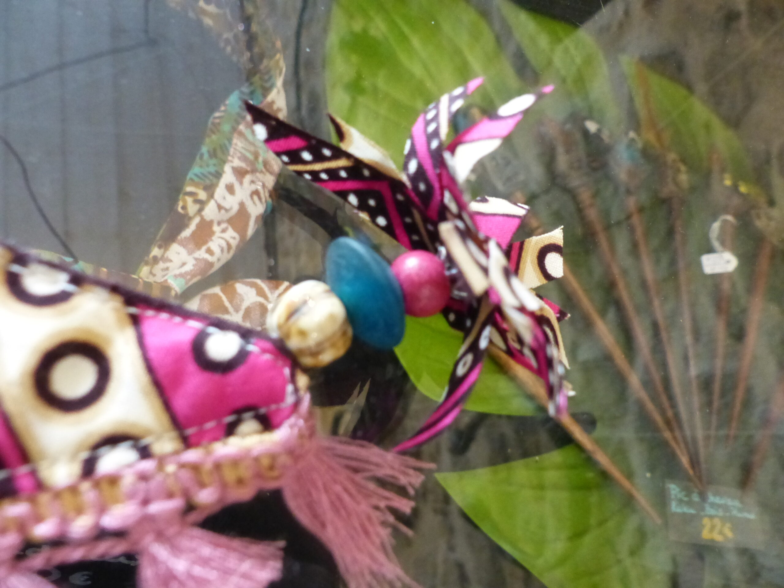 CHECHE "Flamme rose beige"