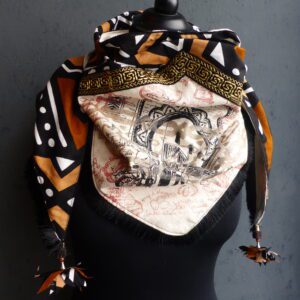 CHECHE "type bogolan brun"