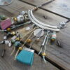 P1300973 Collier liane torque mint vieux rose et ocre