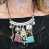 P1300976 Collier liane torque mint vieux rose et ocre